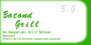 botond grill business card